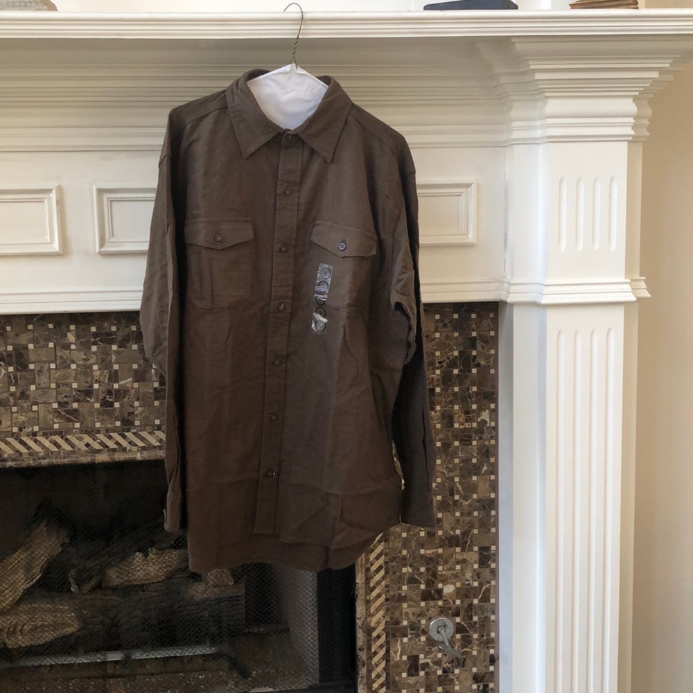 Redhead brown flannel shirt